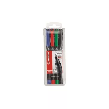 Alkoholos marker STABILO 843 M 4 darabos