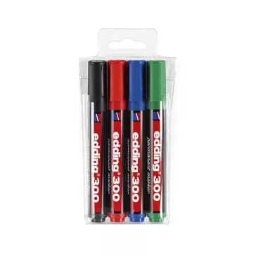 Alkoholos marker EDDING 300 kerek 4 darabos