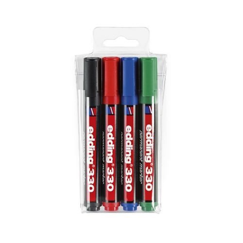 Alkoholos marker EDDING 330 vágott 4 darabos