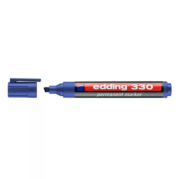 Alkoholos marker EDDING 330 vágott kék