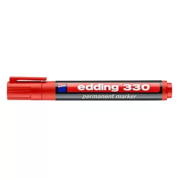 Alkoholos marker EDDING 330 vágott piros