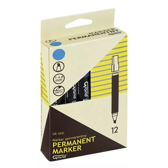 Alkoholos marker GRAND vágott kék