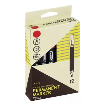 Alkoholos marker GRAND vágott piros