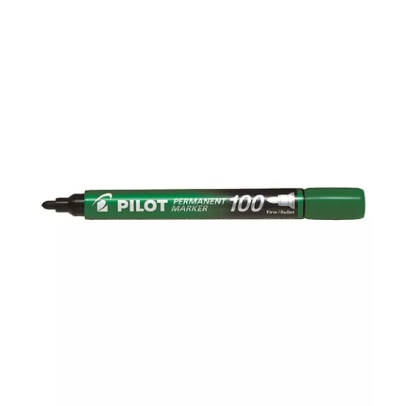 Alkoholos marker PILOT 100 kerek zöld