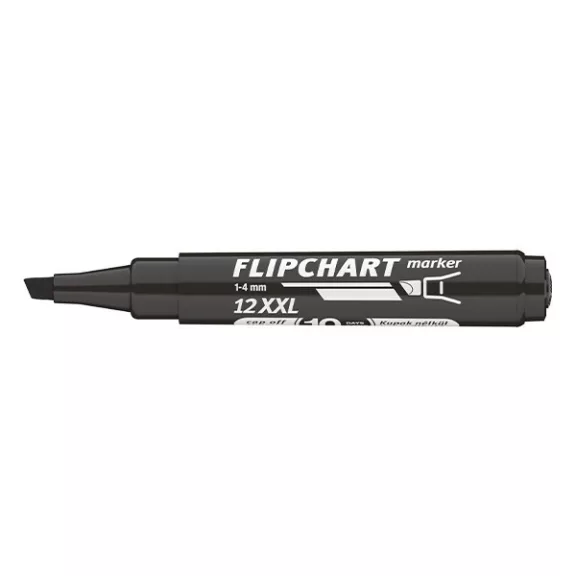 Flipchart marker ICO Artip 12 XXL vágott fekete 1-4mm