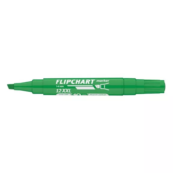 Flipchart marker ICO Artip 12 XXL vágott zöld 1-4mm