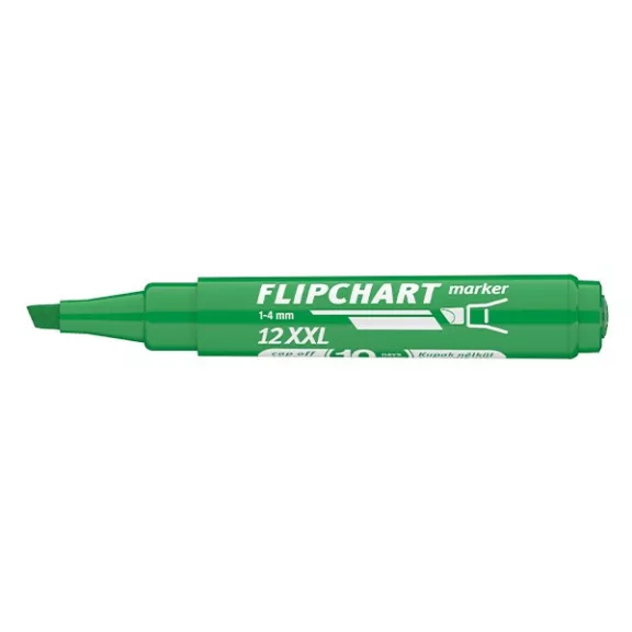 Flipchart marker ICO Artip 12 XXL vágott zöld 1-4mm Flipchart marker ICO Artip 12 XXL vágott zöld 1-4mm
