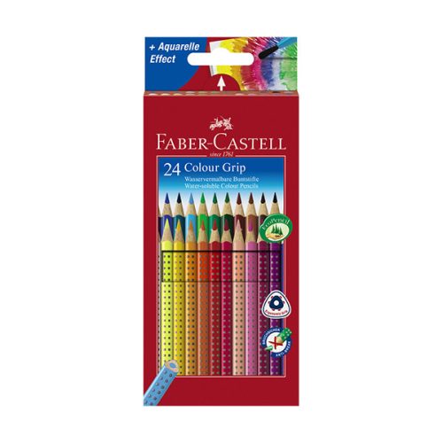 Színes ceruza FABER-CASTELL Grip háromszögletű 24 darabos