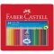 Színes ceruza FABER-CASTELL Grip háromszögletű fémdobozos 24 darabos