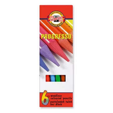   Színes ceruza KOH-I-NOOR 8755 Progresso hengeres 6 darabos készlet