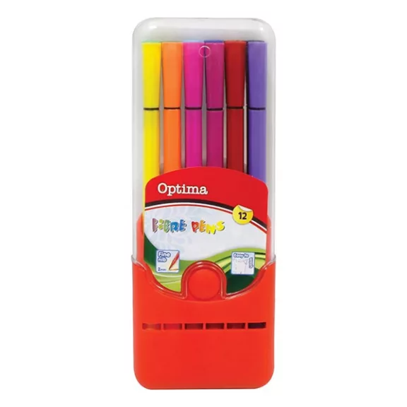 Filctoll OPTIMA műanyag tokos 12 darabos