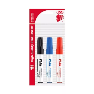Táblamarker ICO Plan kerek 1-3mm 3 darabos