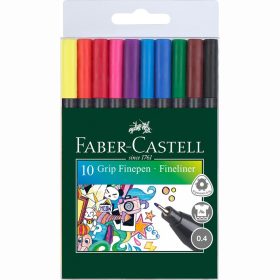 Filctoll FABER-CASTELL Grip 0,4 mm 10 darabos