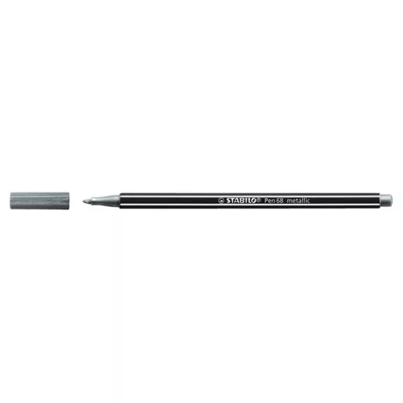 Filctoll STABILO Pen 68 metallic ezüst