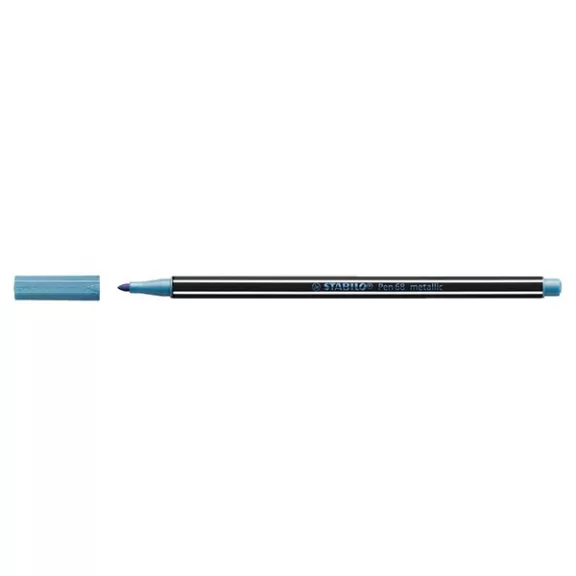 Filctoll STABILO Pen 68 metallic kék