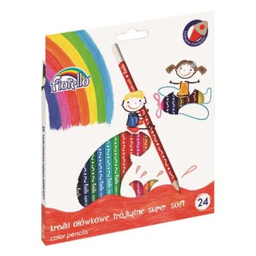 Színes ceruza FIORELLO háromszögletű 24 darabos