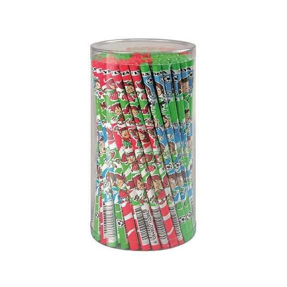 Grafitceruza LYRA Fancy HB háromszögletű kislány-futball mintás