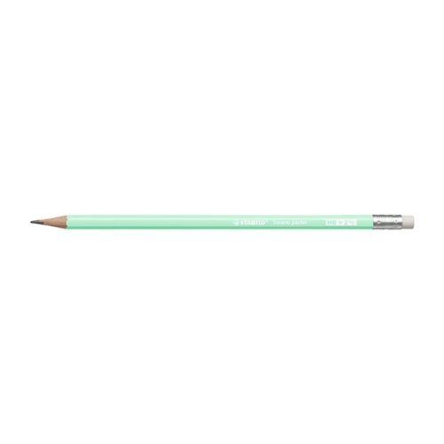 Grafitceruza STABILO Swano Pastel HB hatszögletű radíros zöld