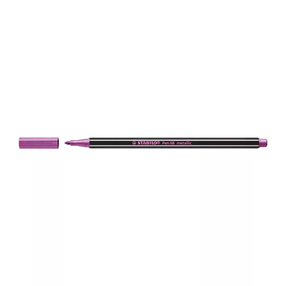 Filctoll STABILO Pen 68 metallic rózsaszín