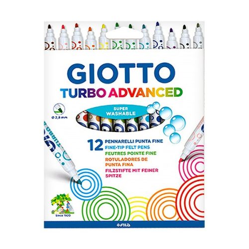 Filctoll GIOTTO Turbo Color szuper könnyen kimosható 2,8mm 12 darabos