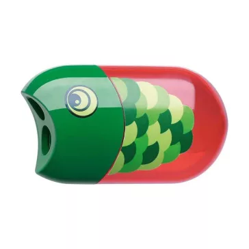   Hegyező FABER-CASTELL 1835 2 lyukú tartályos radírral hal minta