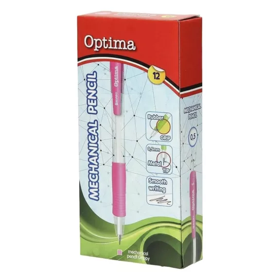 Nyomósirón OPTIMA 0,5 mm rózsaszín Nyomósirón OPTIMA 0,5 mm rózsaszín