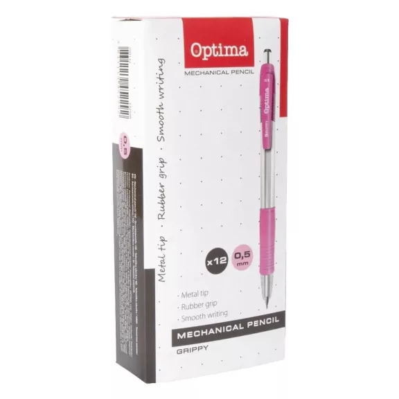 Nyomósirón OPTIMA 0,5 mm rózsaszín Nyomósirón OPTIMA 0,5 mm rózsaszín