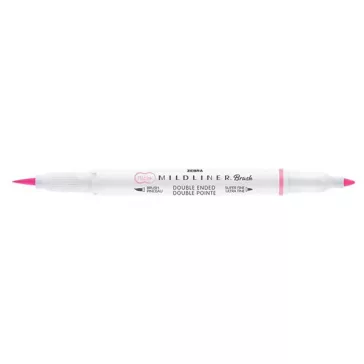 Ecsetfilc kétvégű ZEBRA Mildliner Fluorescent rózsaszín