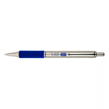 Golyóstoll ZEBRA F-402 nyomógombos 0,7 mm kék
