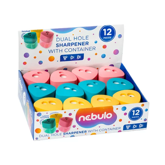 Hegyező NEBULO 2 lyukú tartályos Hegyező NEBULO 2 lyukú tartályos