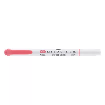   Szövegkiemelő kétvégű ZEBRA Mildliner cool & refined 1,4-4,0 mm piros