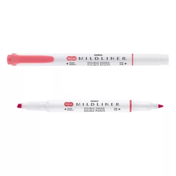   Szövegkiemelő kétvégű ZEBRA Mildliner cool & refined 1,4-4,0 mm piros