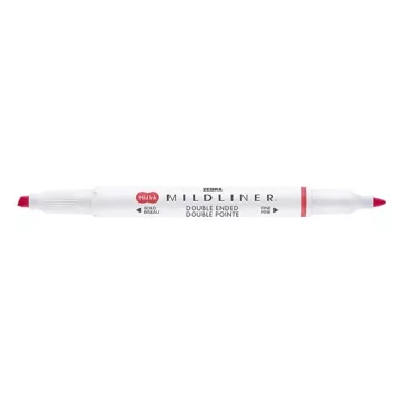   Szövegkiemelő kétvégű ZEBRA Mildliner cool & refined 1,4-4,0 mm piros