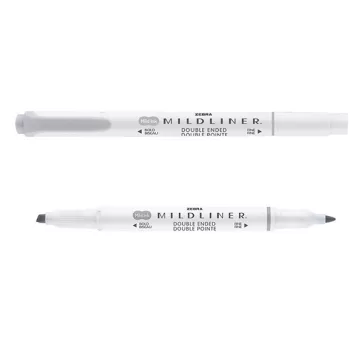   Szövegkiemelő kétvégű ZEBRA Mildliner cool & refined 1,4-4,0 mm szürke