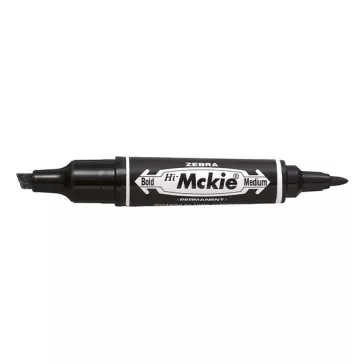 Alkoholos marker kétvégű ZEBRA Hi-Mckie 2,0-4,0 mm fekete