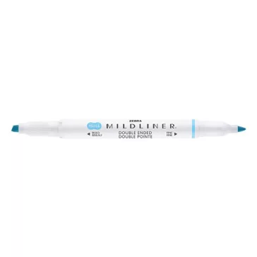   Szövegkiemelő kétvégű ZEBRA Mildliner fluorescent 1,4-4,0 mm kék