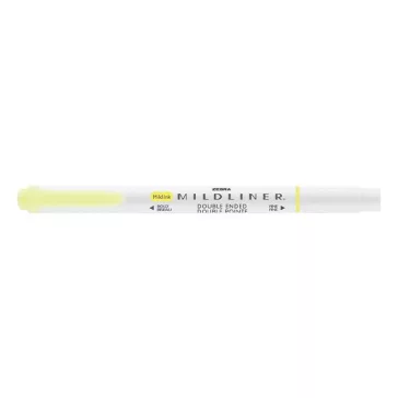   Szövegkiemelő kétvégű ZEBRA Mildliner fluorescent 1,4-4,0 mm sárga