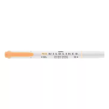   Szövegkiemelő kétvégű ZEBRA Mildliner fluorescent 1,4-4,0 mm narancssárga