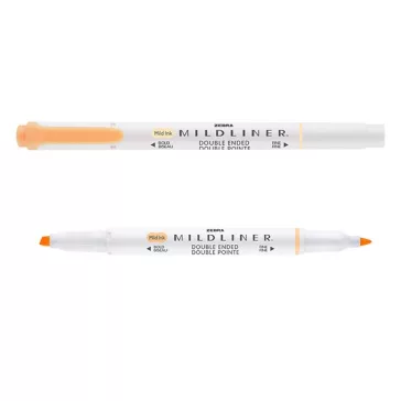   Szövegkiemelő kétvégű ZEBRA Mildliner fluorescent 1,4-4,0 mm narancssárga