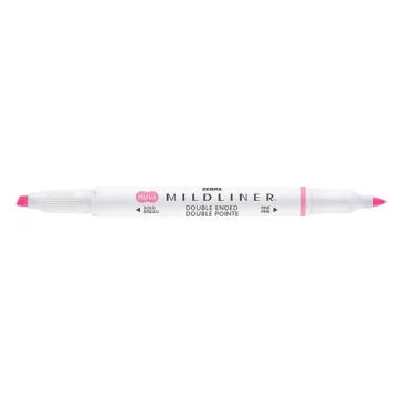   Szövegkiemelő kétvégű ZEBRA Mildliner fluorescent 1,4-4,0 mm rózsaszín