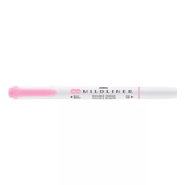   Szövegkiemelő kétvégű ZEBRA Mildliner fluorescent 1,4-4,0 mm rózsaszín