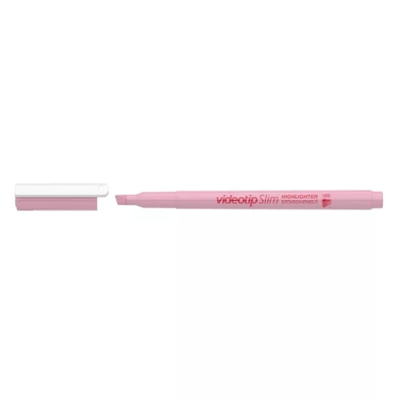 Szövegkiemelő ICO Videotip slim pasztell rózsaszín