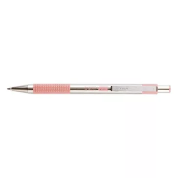   Golyóstoll ZEBRA F-301 pasztell rózsaszín fogórész kék írásszín