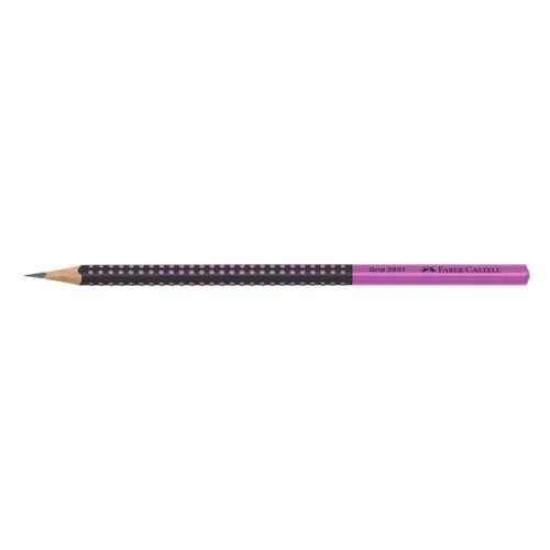 Grafitceruza FABER-CASTELL Grip 2001 HB kéttónusú fekete/pink