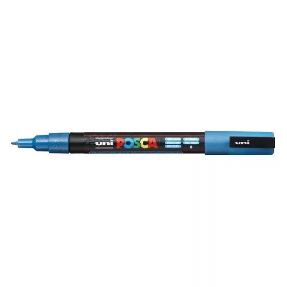 Filctoll UNI Posca PC-3M csillám színek 8 darabos