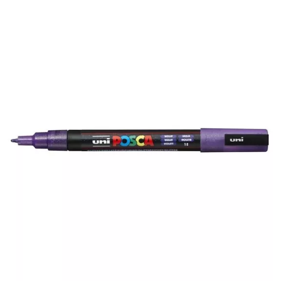Filctoll UNI Posca PC-3M csillám színek 8 darabos