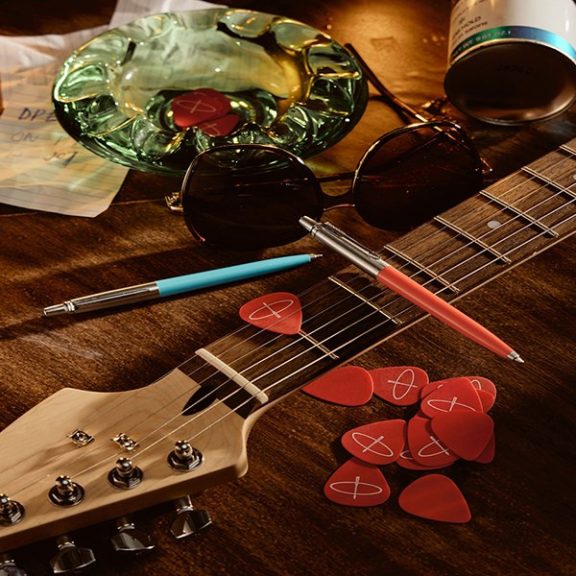 Golyóstoll PARKER Royal Jotter Glam rock 70 kék/piros ezüst klipsz 2 darabos