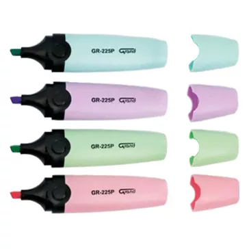 Szövegkiemelő készlet GRAND 4 darabos pasztell színek