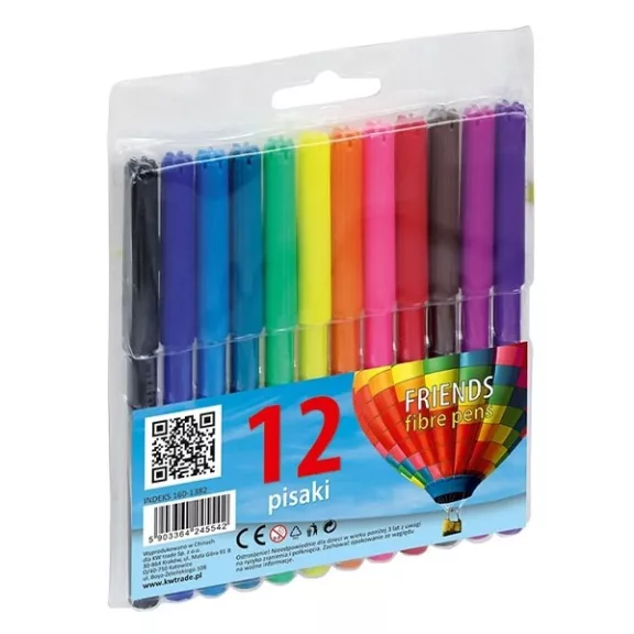 Filctoll FIORELLO színes 12 darabos