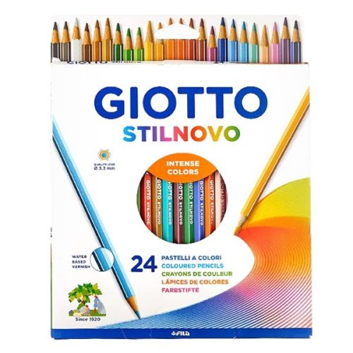 Színes ceruza GIOTTO Stilnovo hatszögletű 24 darabos
